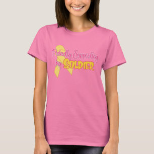T-shirt Soutenir Fièrement Mon Soldat