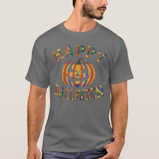 T-shirt Soutenir l'autisme Halloween Épouvantable Autiste 