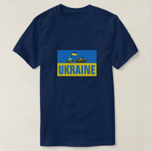 T-SHIRT SOUTENIR LE TRACTEUR UKRAINIEN VERS LE RÉSERVOIR 