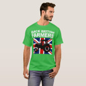 T-shirt Soutenir les agriculteurs britanniques soutient l' (Devant entier)