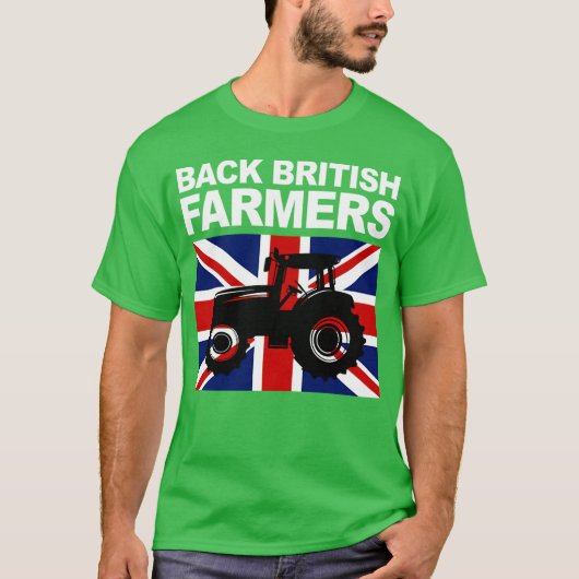 T-shirt Soutenir les agriculteurs britanniques soutient l' (Devant)