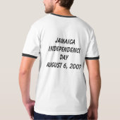 T-SHIRT SOUTENU DANS JAMAICA/INDEPENDENCE 2007 (Dos entier)
