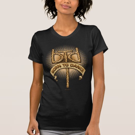 T-shirt Soutenu pour danser (léopard) (Devant)