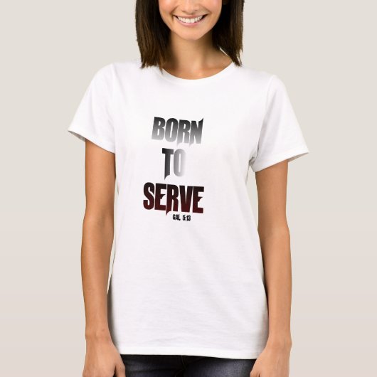T-shirt soutenu pour servir (Devant)