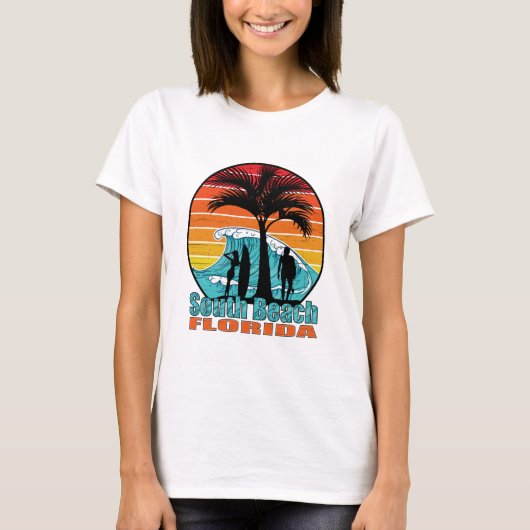 T-shirt South Beach Floride (Devant)