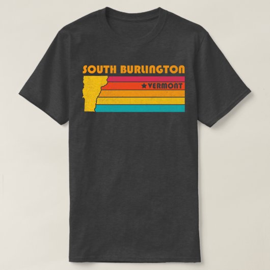 T-shirt South Burlington Vermont Vintage Souven (Design devant)