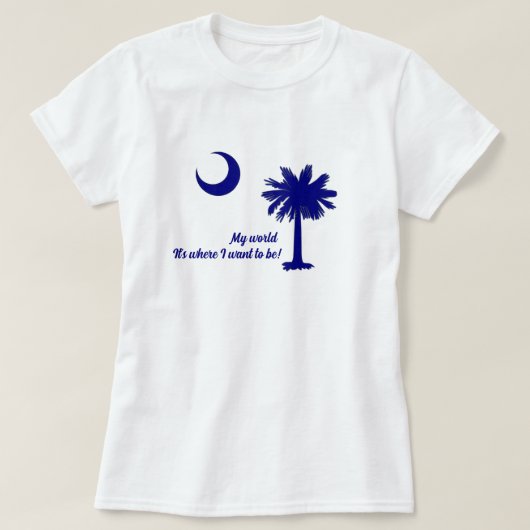 T-shirt South Carolina - Mon Monde (Design devant)