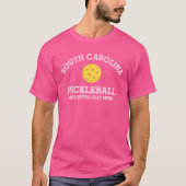 T-shirt South Carolina Pickleball Club Nom du partenaire P (Devant)