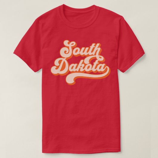 T-shirt South Dakota Retro (Design devant)