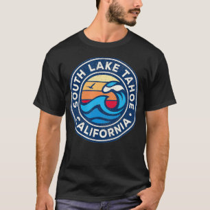 T-shirt South Lake Tahoe California CA Vintage mer marine