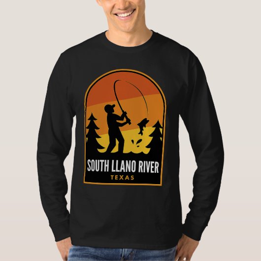 T-shirt South Llano River Texas Fishing (Devant)