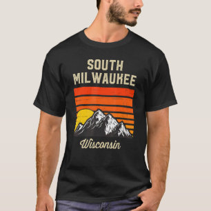T-shirt South Milwaukee Wisconsin Retro City State Usa
