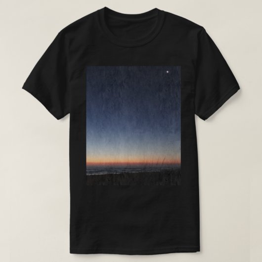 T-shirt South Padre Early Matin Moon (Design devant)