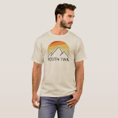 T-shirt South Twin Mountain New Hampshire Retro (Devant entier)