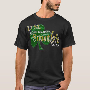 T-shirt Southie D Street Née et élevée 02127 Premium