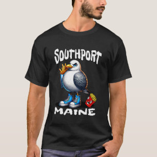 T-shirt Southport Maine Drôle de Mouette Frites Souvenir