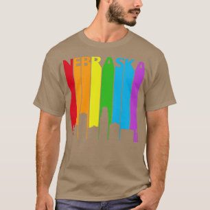 T-shirt Soutien à la fierté LGBT du Nebraska