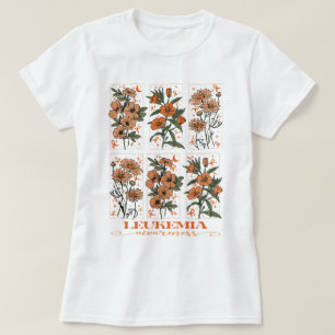 T-shirt Soutien à la sensibilisation à la leucémie fleur s