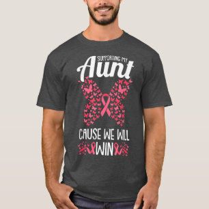 T-shirt Soutien à ma tante Cancer du sein Sensibilisation