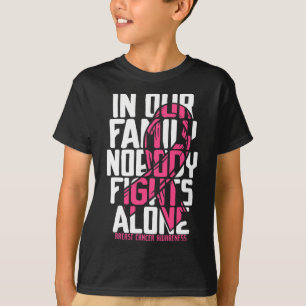 T-shirt Soutien au cancer du sein Famille rose Cancer du s