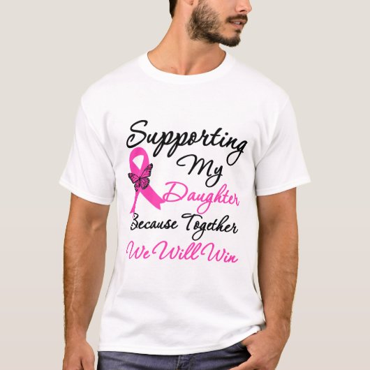 T-shirt Soutien au cancer du sein (fille) (Devant)