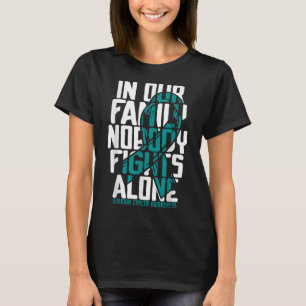 T-shirt Soutien au cancer ovarien Famille Cancer ovarien