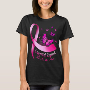 T-shirt Soutien aux papillons de femme Escadron Cancer du