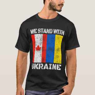 T-shirt Soutien Canadien Ukrainien Canada Nous Sommes Avec