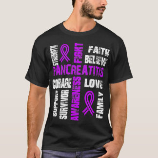 T-shirt Soutien croire et combattre PANCREATITIS