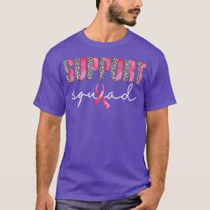 T-shirt Soutien de l'équipe Leopard Rose guerrier Cancer d