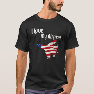 T-shirt Soutien désespéré Militaire J'aime Mon Drapeau Air