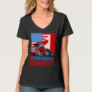 T-shirt Soutien du Convoi américain pour la liberté du dra