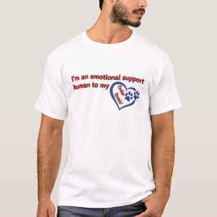 T-shirt Soutien émotionnel Humain à mon Espagnol Cocker
