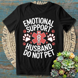 T-shirt Soutien émotionnel Mari - Ne pas animal de compagn