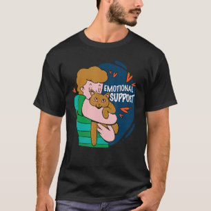 T-shirt Soutien émotionnel un garçon embrassant un proprié
