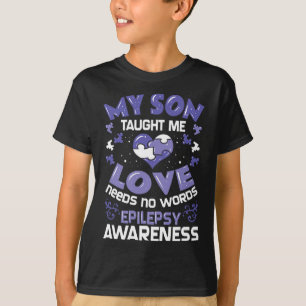 T-shirt Soutien Epilepsie - Fils conscient de l'épilepsie 