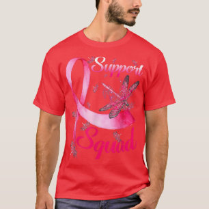 T-shirt Soutien Équipe Dragonfly Cancer du sein Sensibilis