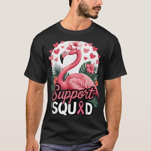 T-shirt Soutien Flamant rose de l'équipe Sensibilisation a (Devant)