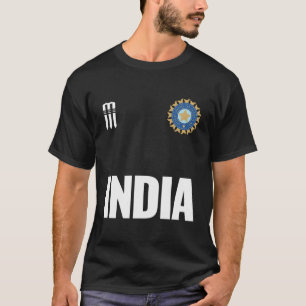 T-shirt Soutien indien au cricket T maillot Jersey Inde Cr