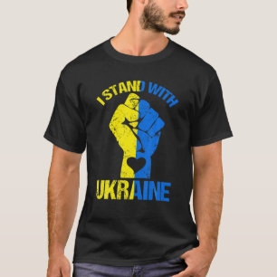 T-shirt Soutien Je Me Tiens Pour L'Ukraine Puck Futin Ukra