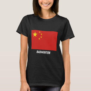 T-shirt Soutien patriotique Badminton Chine Équipe Sport C