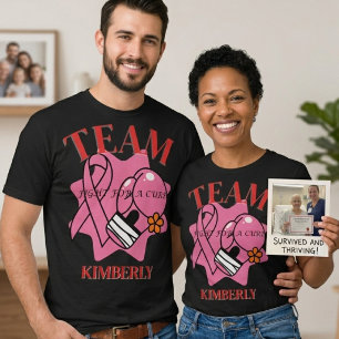 T-shirt Soutien personnalisé contre le cancer du sein pour