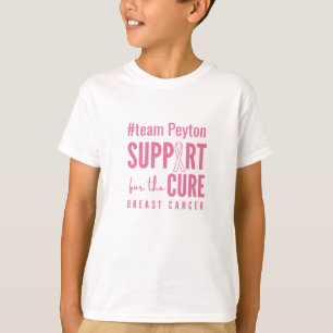 T-shirt soutien personnalisé pour le cancer du sein T-shir