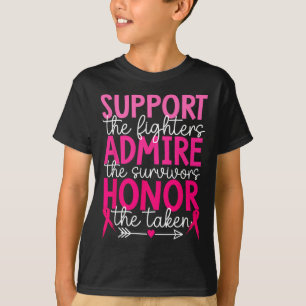 T-shirt Soutien pour le cancer du sein Admirez Honneur can