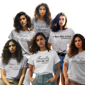 T-shirt Soutien sans excuses : "J'ai proposé de mettre la 