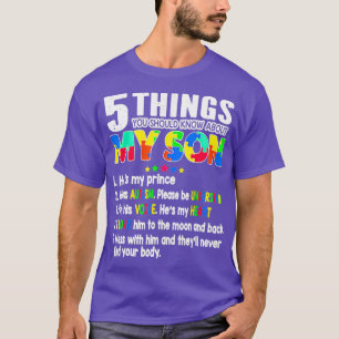 T-shirt Soutien sensibilisation sur l'autisme Autisme Son