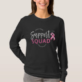 T-shirt Soutien Squad Cancer du Sein Ruban rose (Devant)