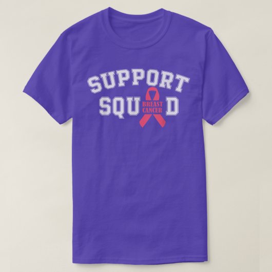 T-shirt Soutien Squad Pink Ribbon Sensibilisation au cance (Design devant)