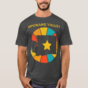 T-shirt Souve Vintage en détresse de Spokane Valley Washin