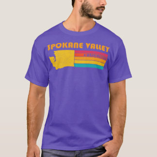 T-shirt Souve Vintage en détresse de Spokane Valley Washin